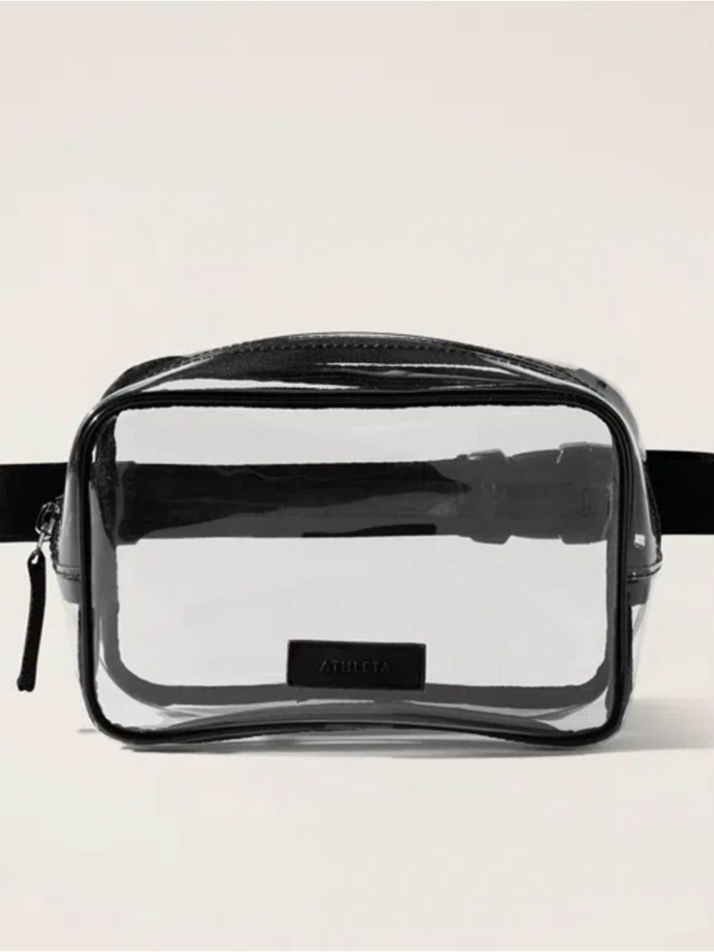Athleta Black Clear-Front Crossbody Belt Bag